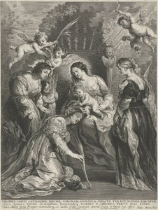 Kristovo dítě korunuje H. Catharina