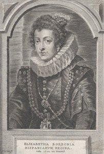 Portrét Alžběty Bourbonské, španělské královny, ca. 1632-44.