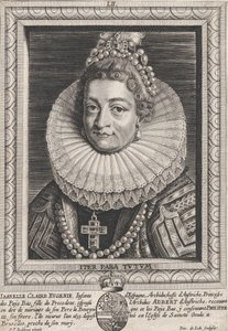 Portrét Isabelly Clara Eugenia, Infanta ze Španělska, ca. 1650.