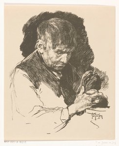 Modlící se muž se sepjatýma rukama od Pieter de Josselin