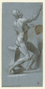 Sedící nahý muž, čelem doprava od Pieter de Kempener
