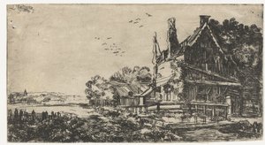 Dům se třemi komíny od Pieter de With (attributed to)