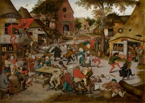Kermesse svátku svatého Jiří (olej na desce) od Pieter the Younger Brueghel