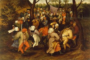 Selský svatební tanec, 1607 od Pieter Brueghel the Younger