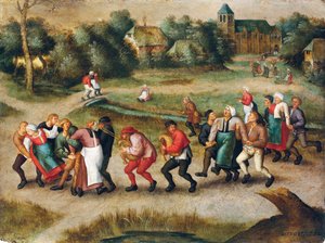 Pouť epileptiků do Molenbeeku od Pieter the Younger Brueghel