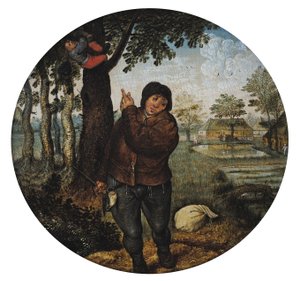 Vykrádání ptačího hnízda od Pieter Brueghel the Younger