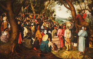Svatý Jan Křtitel káže v poušti, kolem 1633-50 od Pieter Brueghel the Younger