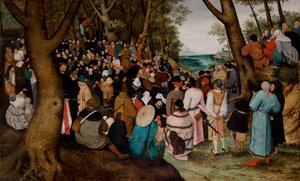 Kázání svatého Jana Křtitele od Pieter the Younger Brueghel