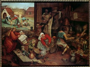Alchymistický obraz Pietera Mladého zvaný Brueghel d