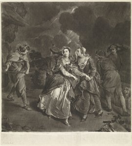 Herečka Susannah Maria Cibber jako Cordelia
