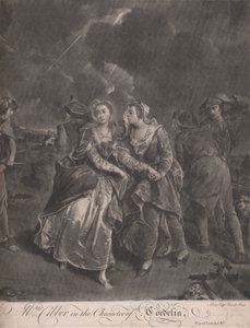 Paní Cibberová v postavě Cordelie ve hře krále Leara, dějství III