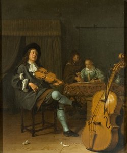 A Music Party, cca 1675 (olej na panelu)
