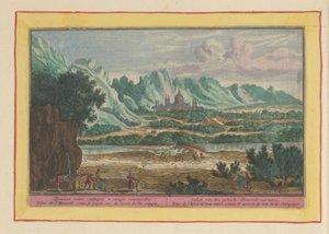 Krajina s Escorialem Gesigt celého Escurialu, z dálky (název na objektu) Theatrum Hispaniae (...) (název série) od Pieter van den Berge
