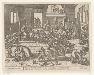Apenschool Apenspel (název série) od Pieter van der Borcht (I)
