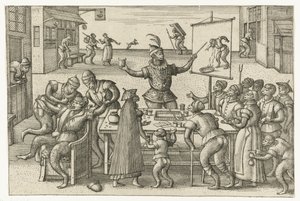 Šarlatán Monkey game (název série) od Pieter van der Borcht (I)