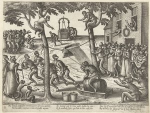 Tobbespel Apenspel (název série) od Pieter van der Borcht (I)