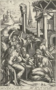 Klanění pastýřů od Pieter van der Heyden