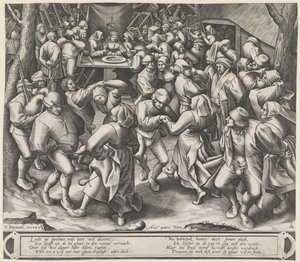 Tanec na farmářské svatbě od Pieter van der Heyden