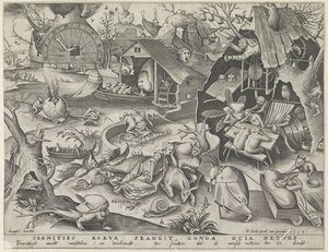 Lenost Desidia (název na objektu) Sedm smrtelných hříchů (název série) od Pieter van der Heyden