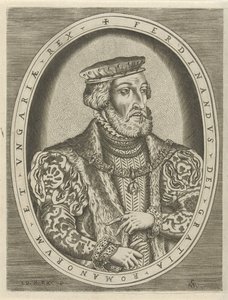 Portrét Ferdinanda I. Habsburského, německého císaře Portréty panovníků (název série) od Pieter van der Heyden