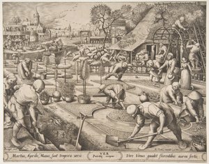 Spring Ver z The Seasons, 1570. od Pieter van der Heyden