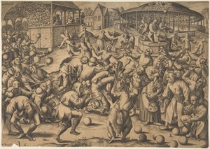Festival bláznů, po roce 1570. od Pieter van der Heyden