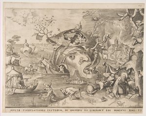 Pokušení svatého Antonína, 1556. od Pieter van der Heyden