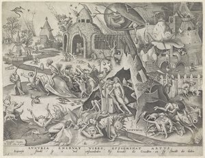 chtíč Luxuria (název na objektu) Sedm smrtelných hříchů (název série) od Pieter van der Heyden