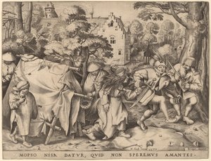 Svatba Mopsuse a Nisy od Pieter van der Heyden after Pieter Bruegel the Elder