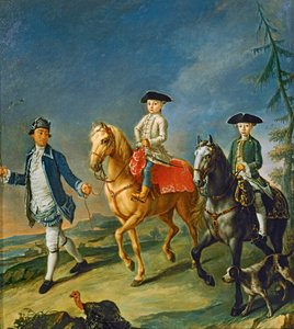 Jízda na koni ... (malba na plátně) od Pietro (circle of) Longhi