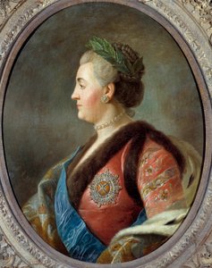 Portrét Kateřiny II. (1729-1796), Imperator of Russia Malba Pietra Antonia Rotariho (1707-1762) 18. století Sun. 0,79x0,63 m - Portrét Kateřiny II. (1729-1796), ruské císařovny. Obraz podle Pietra Antonia Rotariho (1707-1762), francouzské školy od Pietro Antonio (after) Rotari
