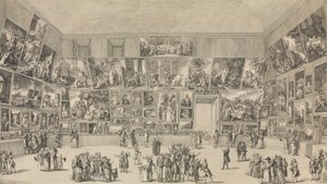 Pohled na salon z roku 1785.