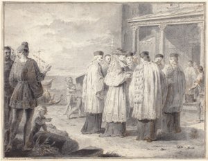 Paulinus, kardinál a patriarcha Aquileia, přenáší své sídlo do Grada
