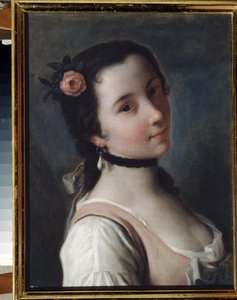 Dívka s růží od Pietro Antonio Rotari