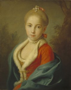 Portrét princezny Kateřiny z Holštýnska-Beck 1750-1811, 1760-1762 od Pietro Antonio Rotari