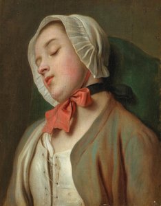 Spící mladá žena, polovina 18. století. od Pietro Antonio Rotari