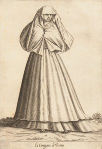 La Cortigiana de Roma kurtizána, ca. 1580. od Pietro Bertelli.