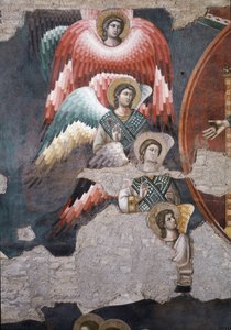 Poslední soud, detail andělů - Freska