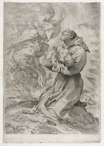 Vidění svatého Františka z Assisi, 1590.