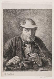 Portrét umělcova otce, medailéra F.C. Crohnovi od Pietro Købke Krohn