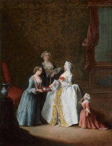 Dáma na její toaletě, konec 1740. od Pietro Longhi