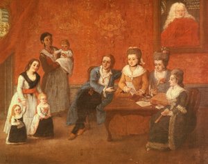 Rodina Michielů, kolem roku 1780 (olej na plátně) od Pietro Longhi