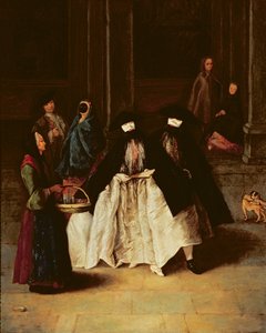 Prodejce parfémů (olej na plátně) (viz alo 166068) od Pietro Longhi