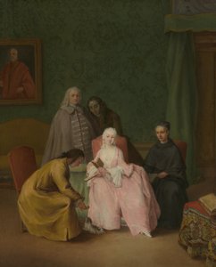 Návštěva, 1746 od Pietro Longhi