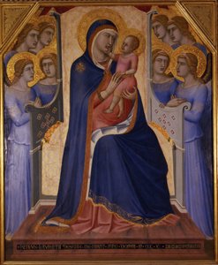 Madonna a dítě na trůnu s anděly, 1340 od Pietro Lorenzetti