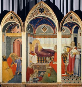 Narození Panny Marie od Pietra Lorenzettiho (cca 1280-cca 1348) od Pietro Lorenzetti