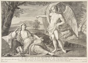 Anděl zjevující se Hagar, 1727-72.