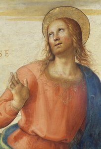 1496-1500, Perugino (cca 1450-1523), freska, Audienční sál, Collegio del Cambio (College of Change), Priors Palace, Perugia, Umbria, Itálie od Pietro Perugino
