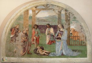 Klanění pastýřů od Pietro Perugino