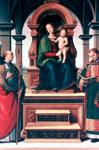 Madona a dítě se svatými, c1470-1523 od Pietro Perugino